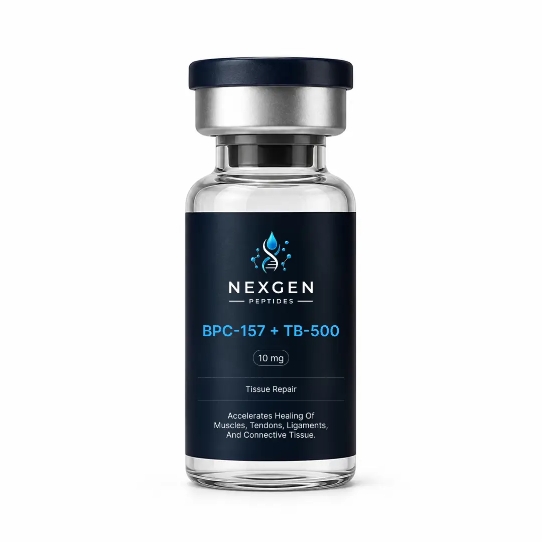 BPC-157 and TB-500 peptide research vial for tissue repair - Nexgen Peptide